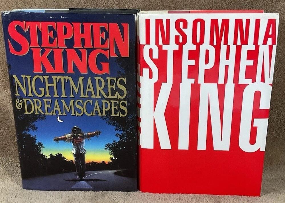 Stephen King 1st Edition Lot 2 Books Insomnia Nightmare Dreamscapes Hardcover